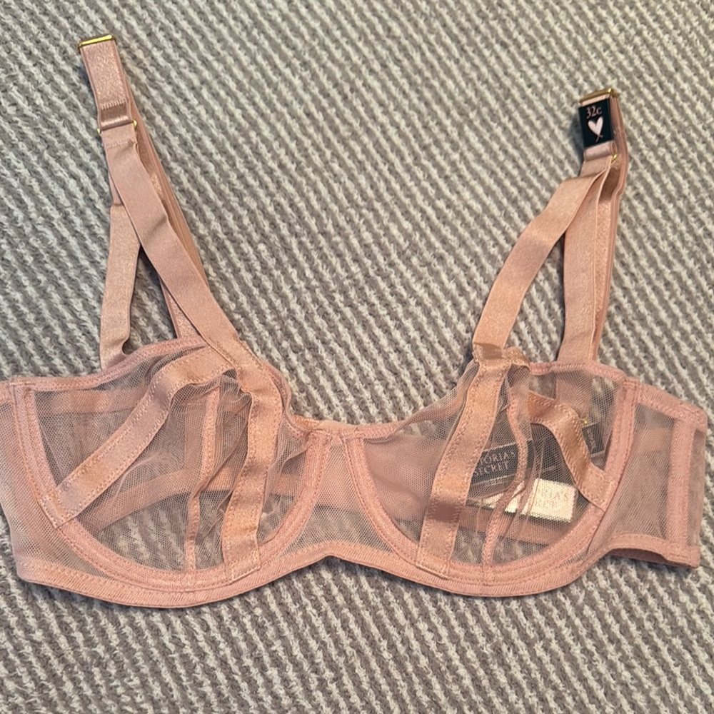 Victoria's Secret Sheer Pink Bra